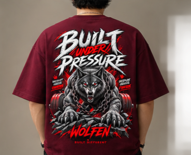 Wolfen Build Under Pressure Oversized Classic T-Shirt
